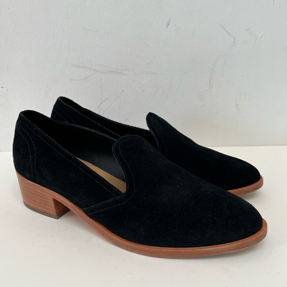 Soludos Black Suede Women's Loafers